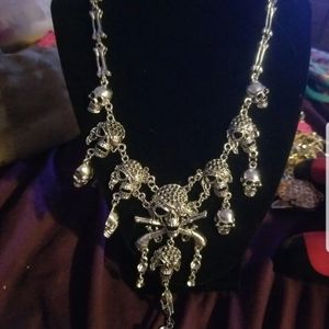 Pirate bib style necklace